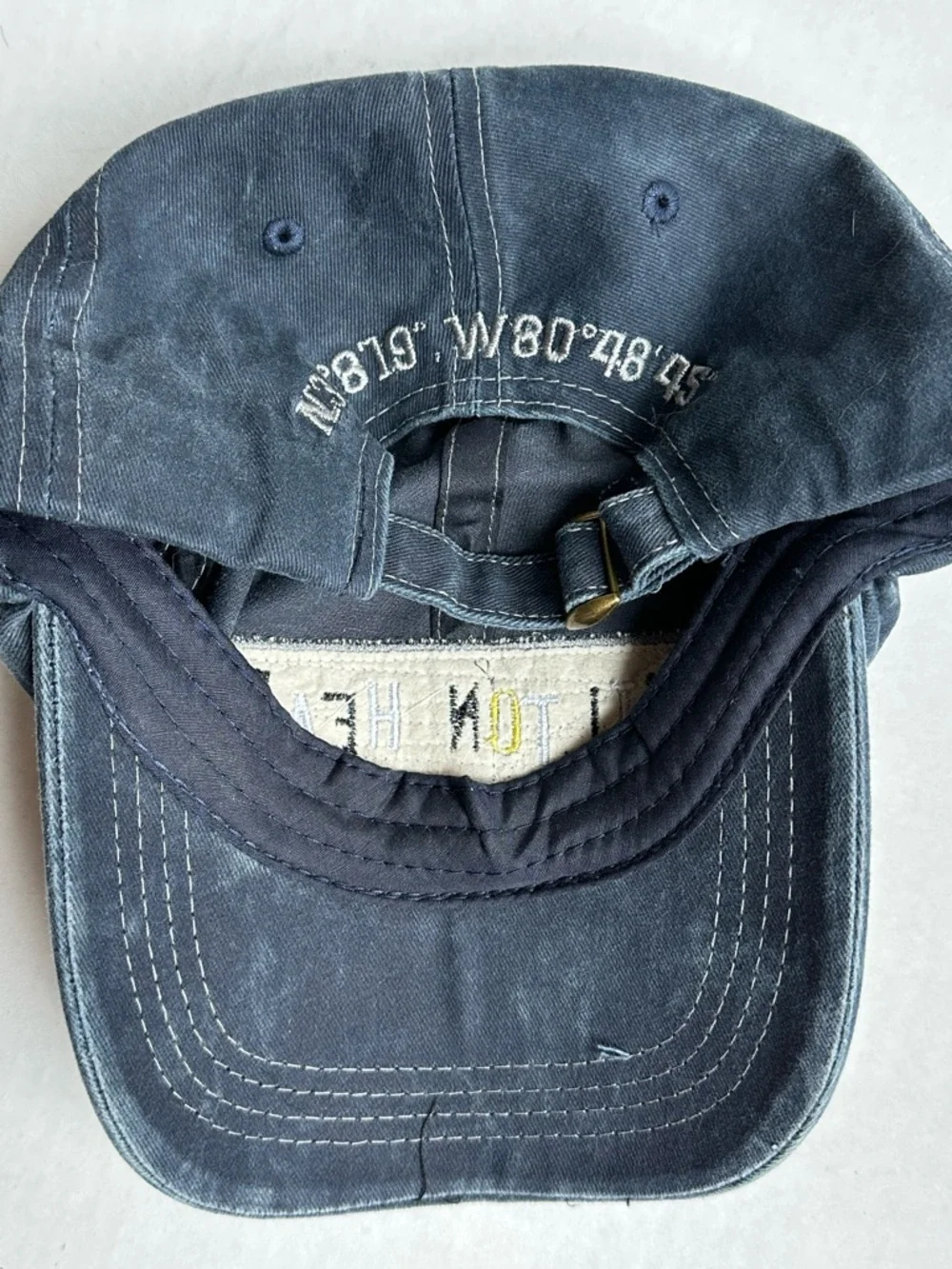 Hilton Head Island Distressed Blue Embroidered Baseball Cap Travel Sporty OS